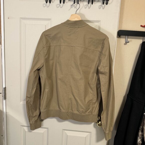 Light Tan Bomber Jacket - Picture 3 of 3